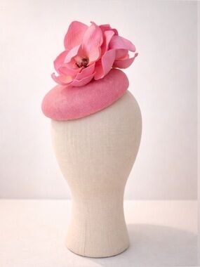 Blush Pink Magnolia Fascinator – KY Derby / Oaks Race Day Hat Tea Easter Church